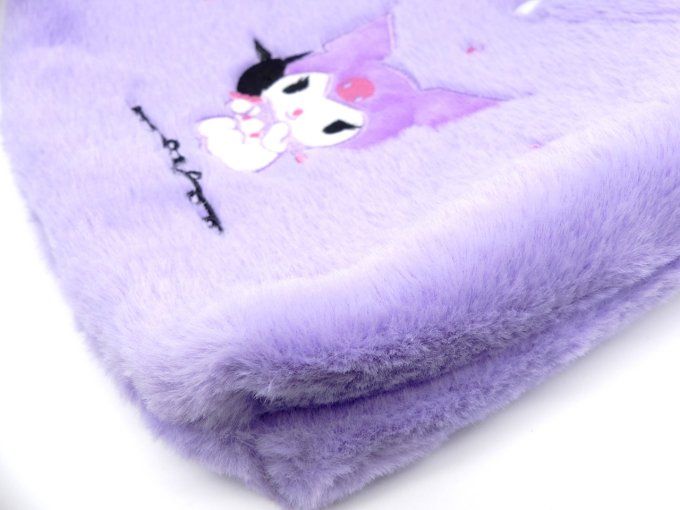 Mini sac kawaii peluche pilou pilou mauve