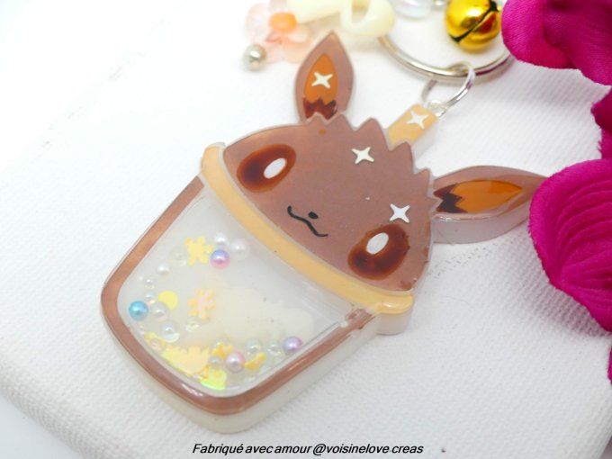Porte clef secoue moi bubbletea Evoli