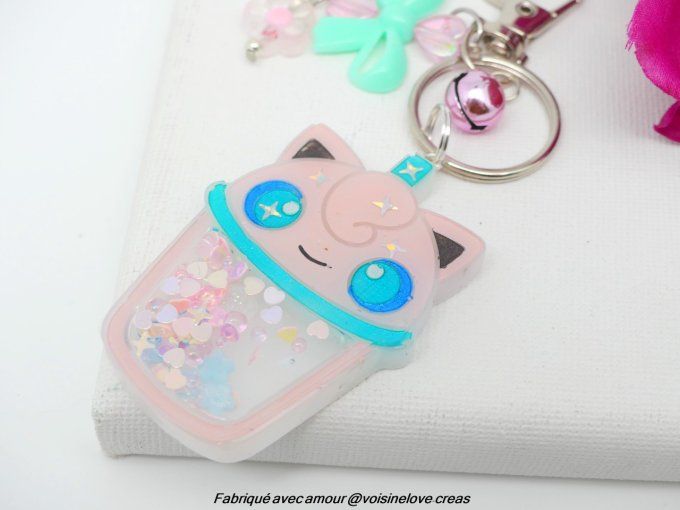 Porte clef secoue moi bubbletea RONDOUDOU