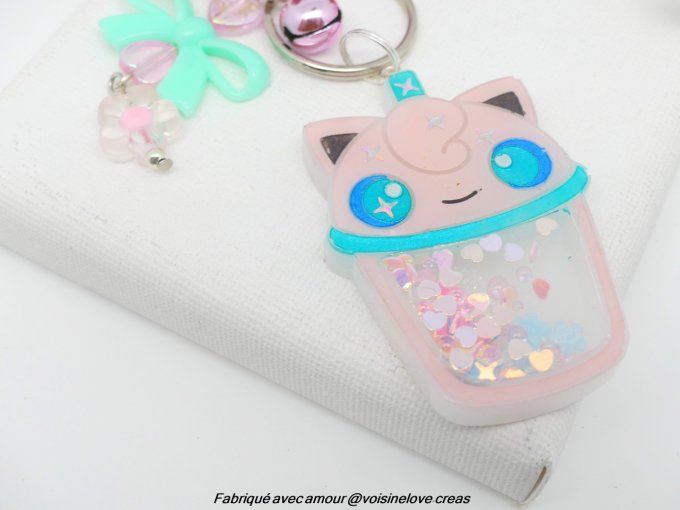 Porte clef secoue moi bubbletea RONDOUDOU