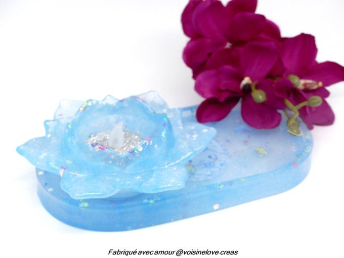 Plateau multi fonction kawaii bleu et blanc