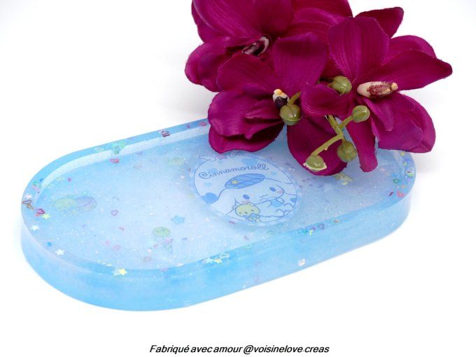 Plateau multi fonction kawaii bleu et blanc